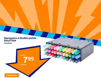 Action Marqueurs à double pointe DécoTime offre