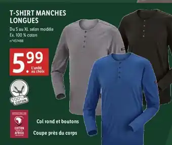 Lidl T-SHIRT MANCHES LONGUES offre