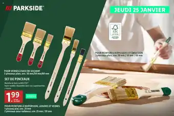 Lidl SET DE PINCEAUX offre