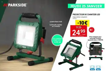 Lidl PROJECTEUR DE CHANTIER LED offre