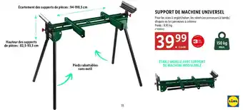 Lidl SUPPORT DE MACHINE UNIVERSEL offre