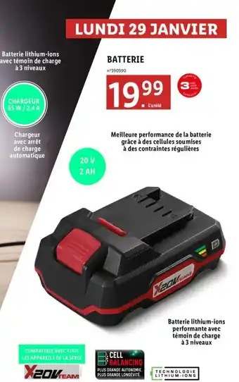 Lidl BATTERIE offre