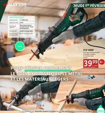 Lidl SCIE SABRE* offre