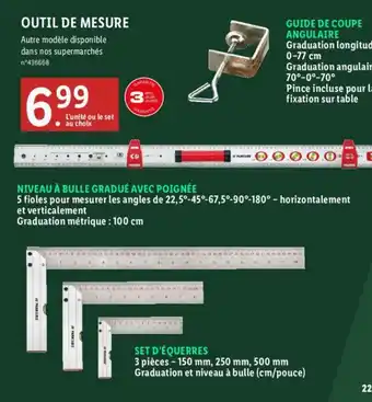 Lidl OUTIL DE MESURE offre