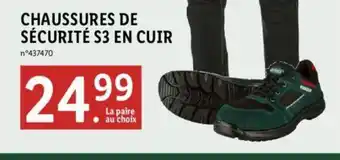 Lidl CHAUSSURES DE SÉCURITÉ S3 EN CUIR offre
