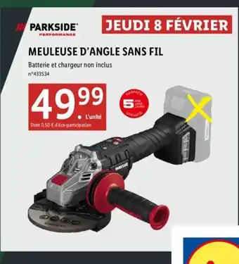 Lidl MEULEUSE D'ANGLE SANS FIL offre