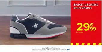 Carrefour Basket US Grand Polo homme offre