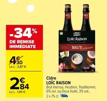 Carrefour Cidre LOÏC RAISON offre