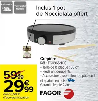 Carrefour Crêpière offre