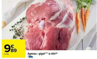 Carrefour Agneau : gigot*** à rôtir(P) offre