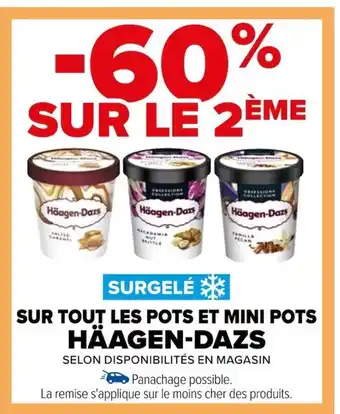 Carrefour SUR TOUT LES POTS ET MINI POTS HÄAGEN-DAZS offre