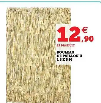 Super U Rouleau De Paillon U 1,5 X 5 M offre