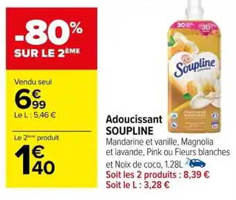 Carrefour Adoucissant SOUPLINE offre