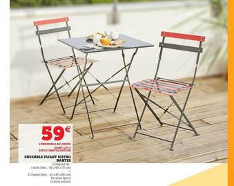 Super U Ensemble Pliant Bistro Nantes offre
