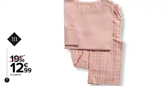 Carrefour Pyjama flanelle femme offre