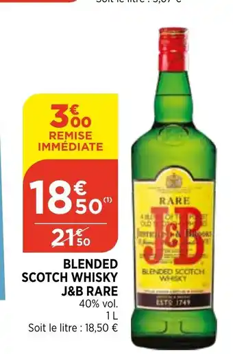 Bi1 Blended Scotch Whisky J&B Rare offre