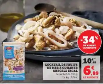COCKTAIL DE FRUITS DE MER A CUISINER SURGELE ESCAL
