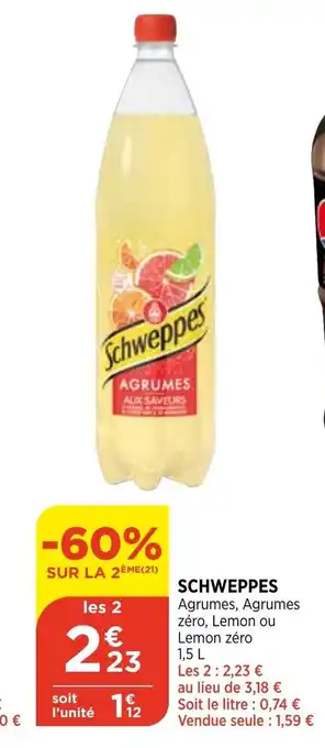 Bi1 Schweppes offre