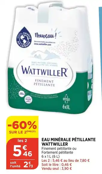 Bi1 Eau Minérale Pétillante Wattwiller offre
