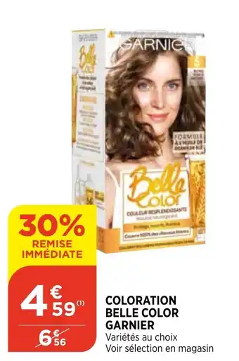 Bi1 Coloration Belle Color Garnier offre