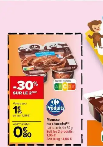 Carrefour Market Mousse au chocolat(™) offre