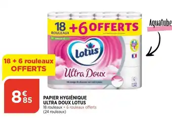 Bi1 Papier Hygiénique Ultra Doux Lotus offre