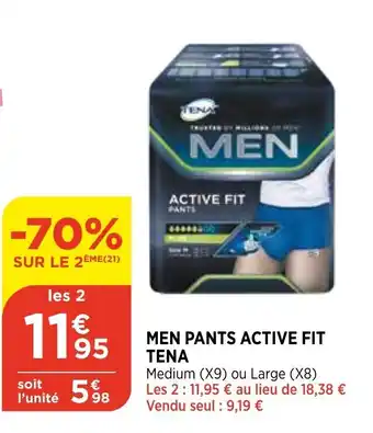 Men Pants Active Fit Tena