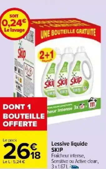 Carrefour Market Lessive liquide SKIP offre