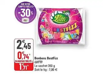 G20 Bonbons Bestfizz Lutti offre