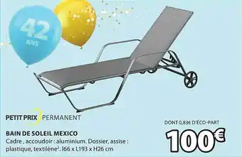JYSK Bain De Soleil Mexiico offre