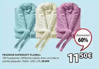 JYSK Peignoir Supersoft Flanell offre