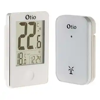Bricomarché Thermomètre int/ext sans fil blanc - otio offre