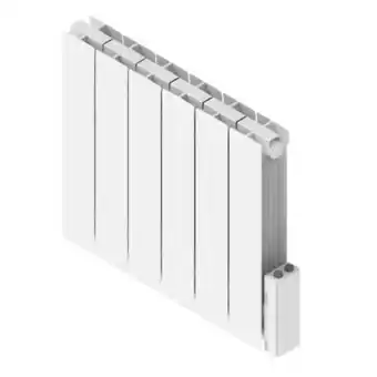 Radiateur électrique fixe 1500w - connecté wi-fi - fluide caloporteur - thermostat programmable - blanc - bloom heatzy