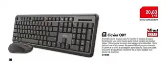 Plein ciel Clavier Ody Trust Urban offre