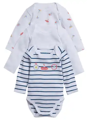 Carrefour Tex baby bodies manches longues offre