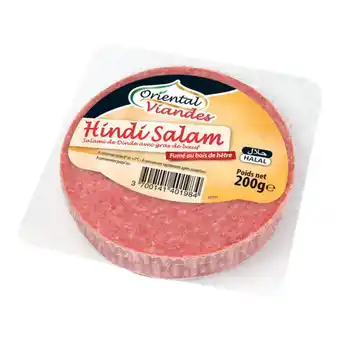 Carrefour Oriental viandes salami de dinde fumé halal offre