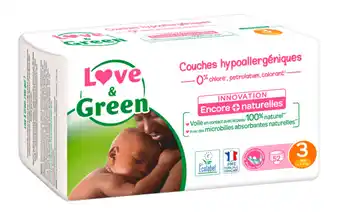 Carrefour Love & green couches hypoallergéniques offre
