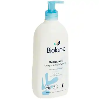 Carrefour Biolane gel lavant corps et cheveux offre