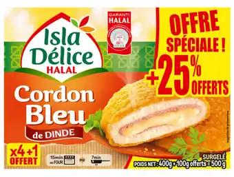 Carrefour Isla délice cordons bleus de dinde halal surgelés offre
