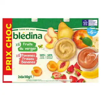 Carrefour Blédina purée de fruits bébé prix choc offre