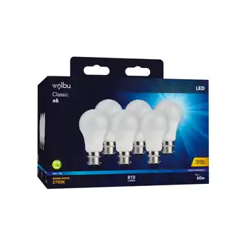 Wolbu pack de 6 ampoules led