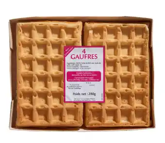 Carrefour 4 gaufres offre