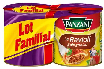 Carrefour Panzani ravioli bolognaise lot familial offre