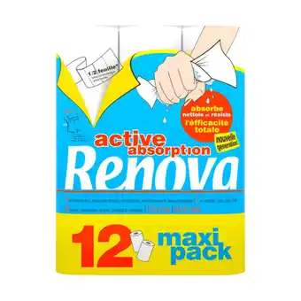 Carrefour Renova essuie-tout active absorption maxi pack offre