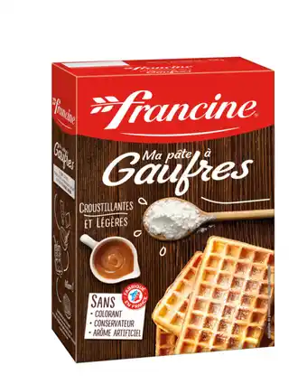 Carrefour Market Francine préparation pâte à gaufres offre