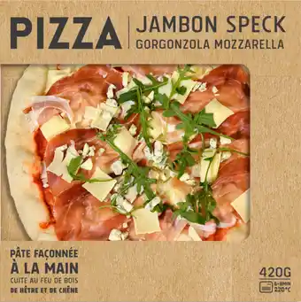 Carrefour Market Pizza jambon speck gorgonzola mozzarella offre