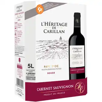 Carrefour Market L'heritage de carillan i.g.p. pays d'oc offre