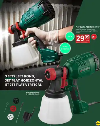 Lidl Parkside pistolet à peinture hvlp offre