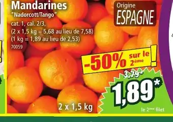Norma Mandarines offre