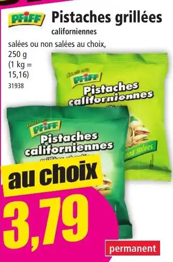 Norma PFIFF Pistaches grillées offre